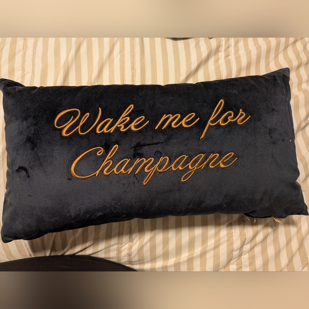 Ted Baker London Black and Gold Pillow